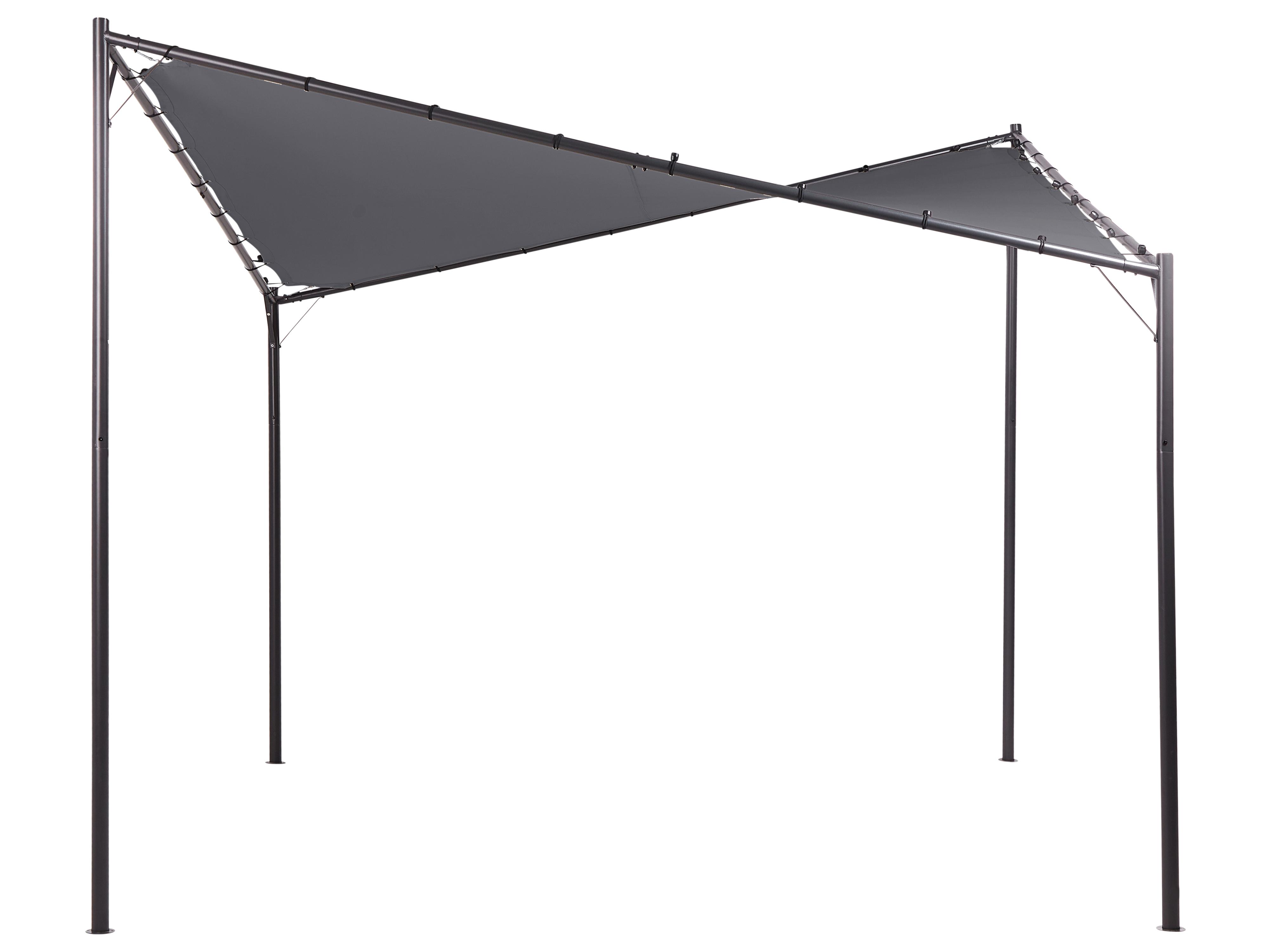 Paviljoen AVENTINE Metaal 300 cm 300 cm Donkergrijs