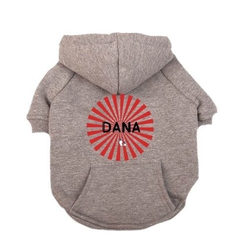 Moletom Rayo personalizável para cães, cinza