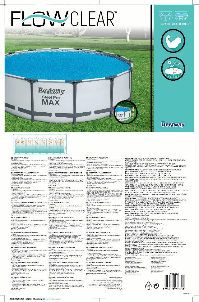 Bestway Zomerkleed solar Bestway Rond 427cm 80mu