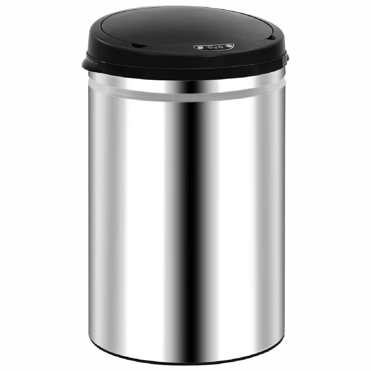 vidaXL Poubelle à capteur - 30L - Argenté