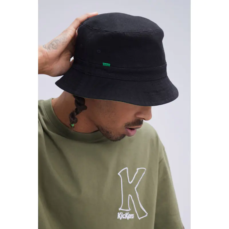 KICK BOB REVERSIBLE KAKI/NOIR BOB Coton No Gender