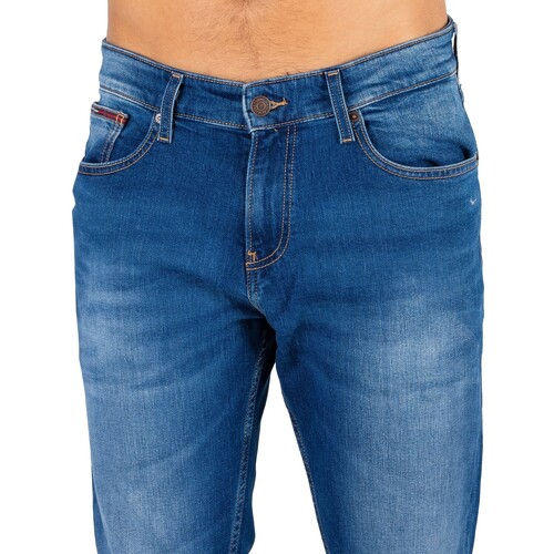 Tommy Jeans - Vaqueros Rectos Rectos Ryan Azul