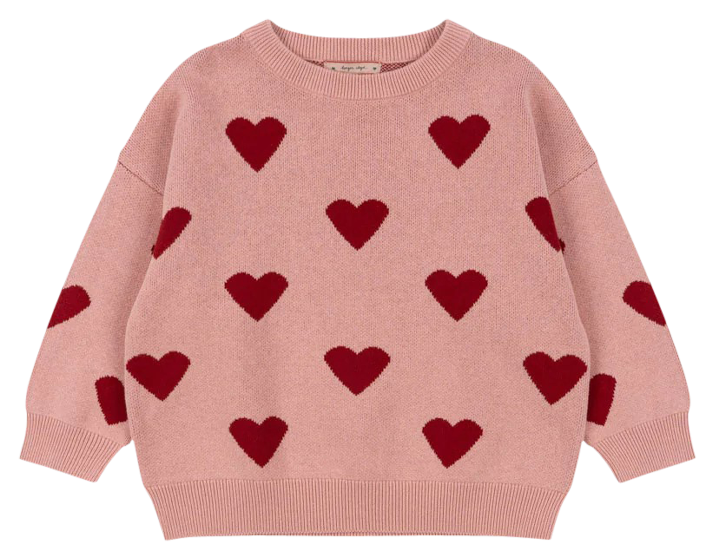 LAPIS - Pull col rond en coton organique | Rose