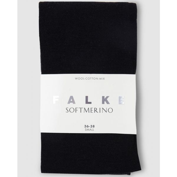 Falke Collants de Lã Algodão Preto M