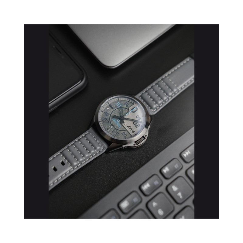 Montre homme automatique japonais AVI-8 - Bracelet cuir - 3 aiguilles avec date