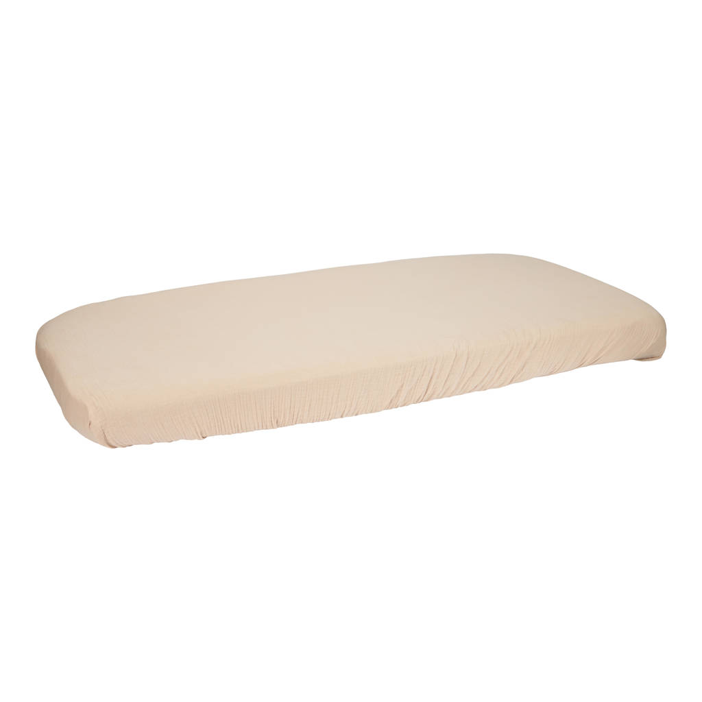 katoen hydrofiel wieghoeslaken Beige