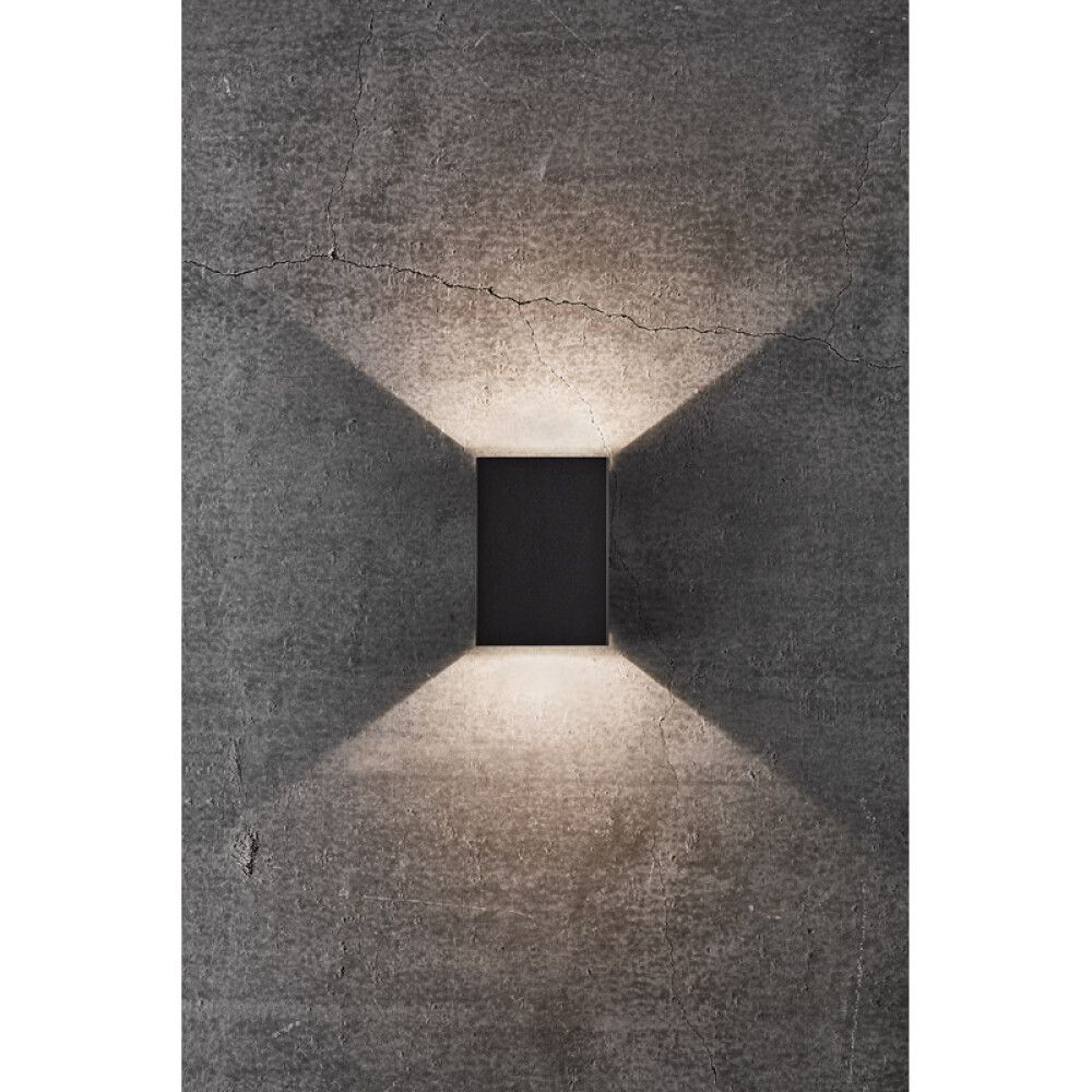 VEGGLAMPE NORDLUX FOLD 10 SVART
