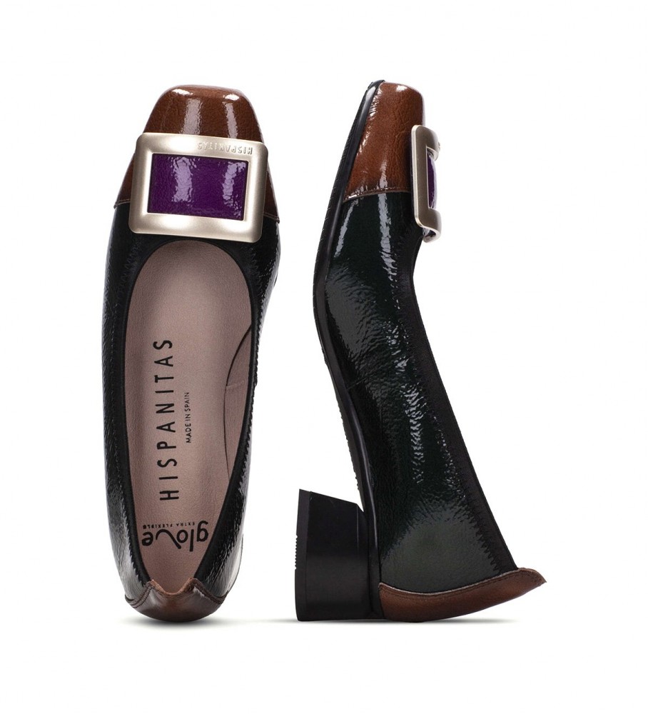Sapatos de couro Hispanitas Black Salma