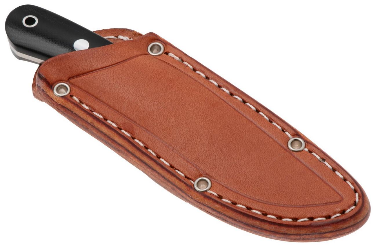 Bark River Essential CPM MagnaCut, Black Canvas Micarta, vaststaand mes