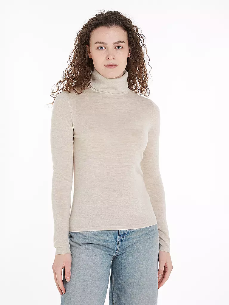 TOMMY HILFIGER Rollkragenpullover beige