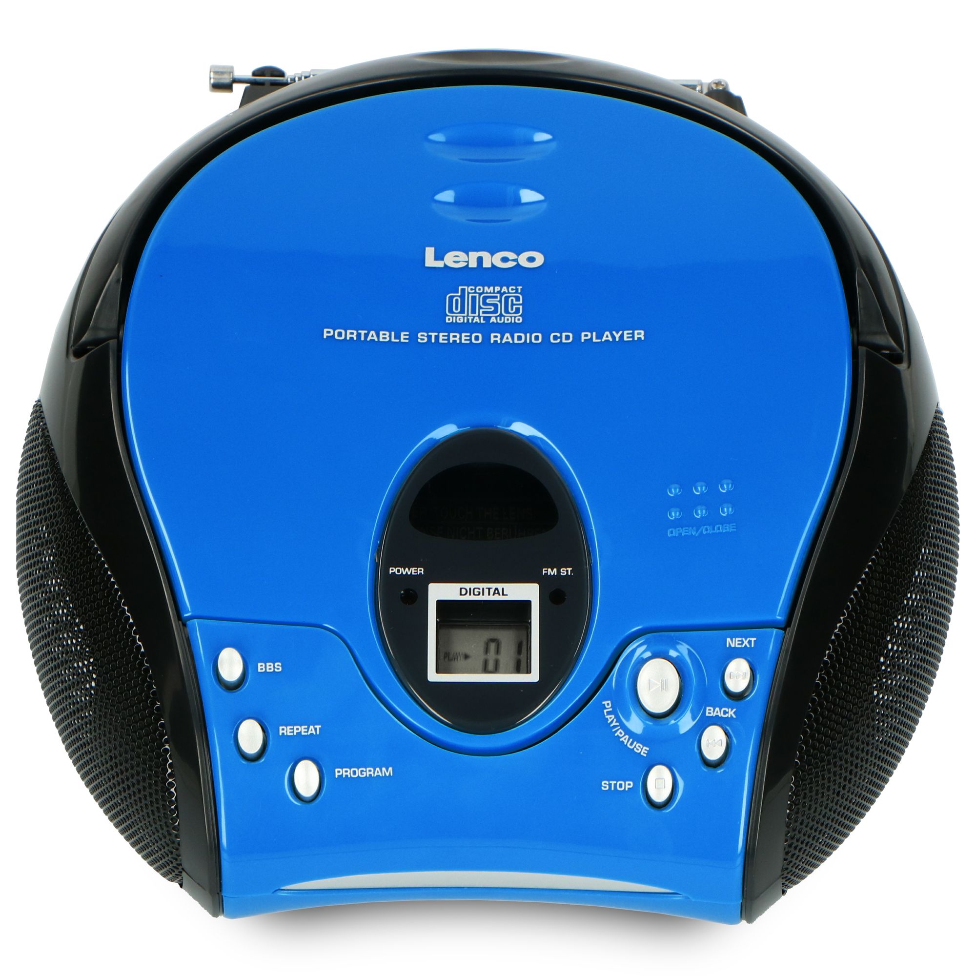 Lenco SCD-24 draagbare FM radio - Blue