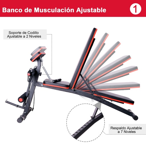 Banco para halteres Homcom A91-062