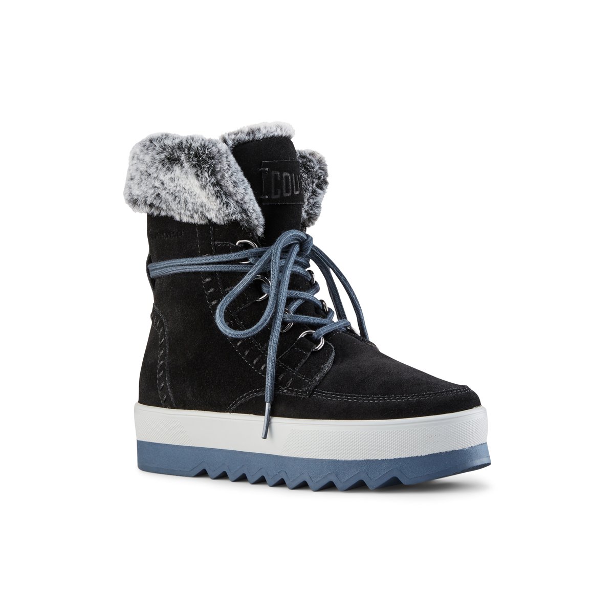 COUGAR-Vanetta-l-Bottes d'hiver - Semelle tracteur - Noir