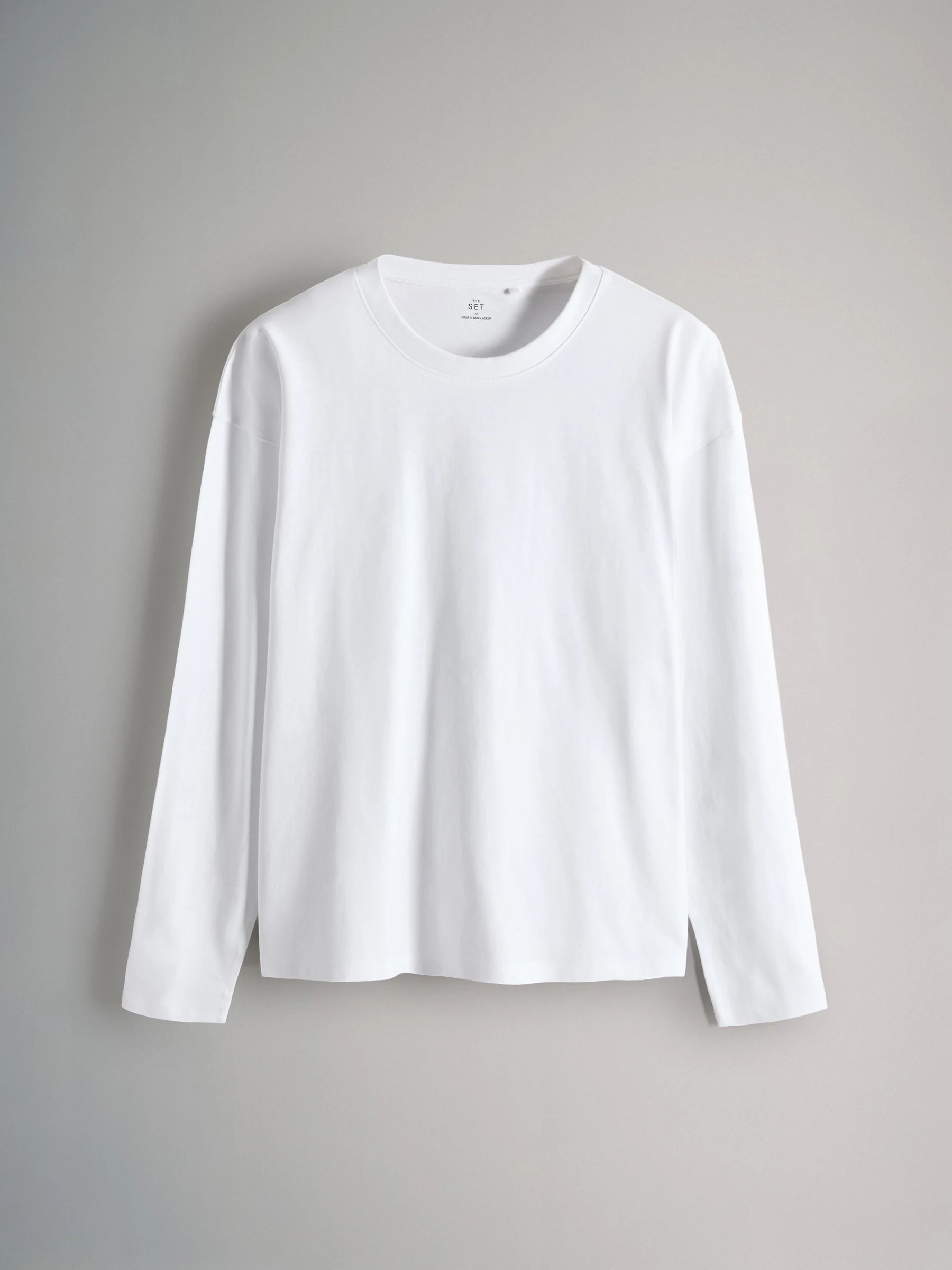 Zwart/taupe bruin/streep/wit - The Set 4 Pack Heavyweight Relaxed Long Sleeve T-Shirts