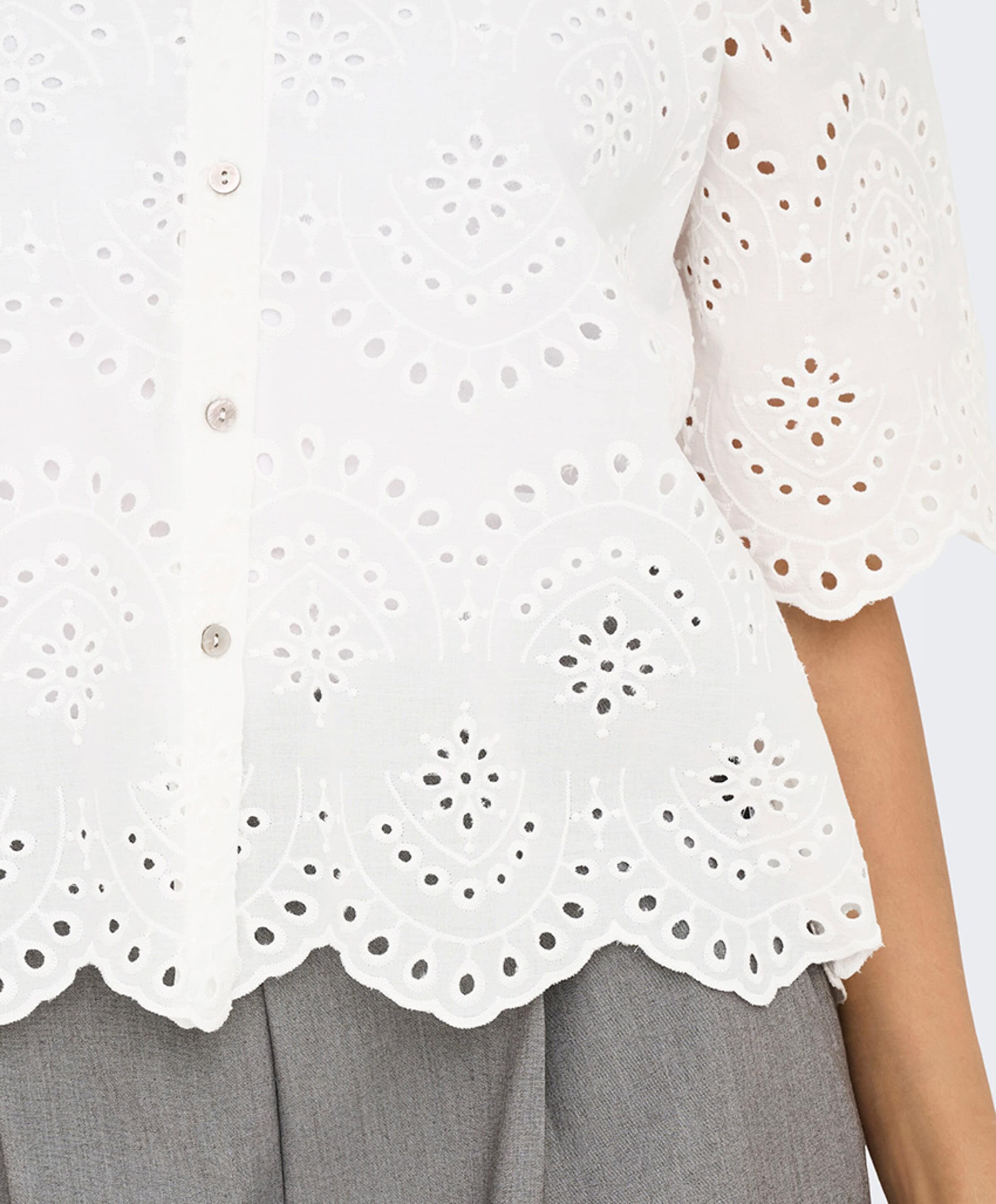 Only Dames blouse ecru
