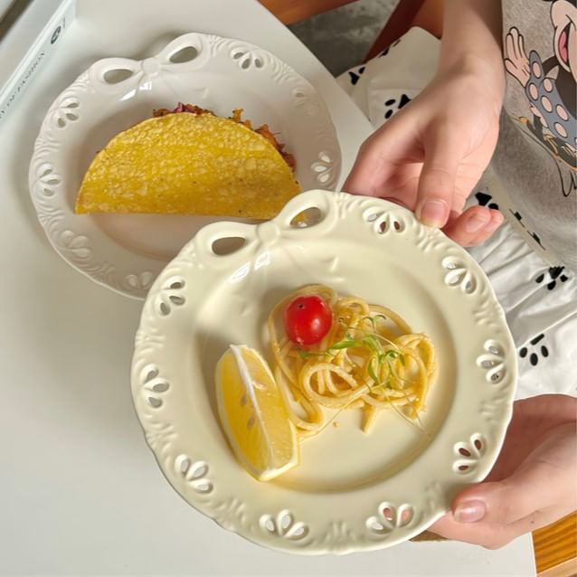 Minbrogy - Keramisch bord met booguitsparing / set