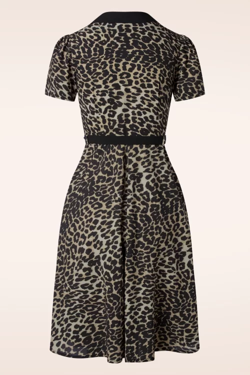 Rock N Romance Charlene blouse-jurk in luipaard print