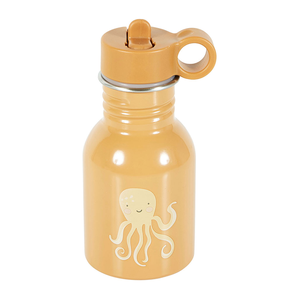 Gourde enfant pieuvre moutarde 350ml