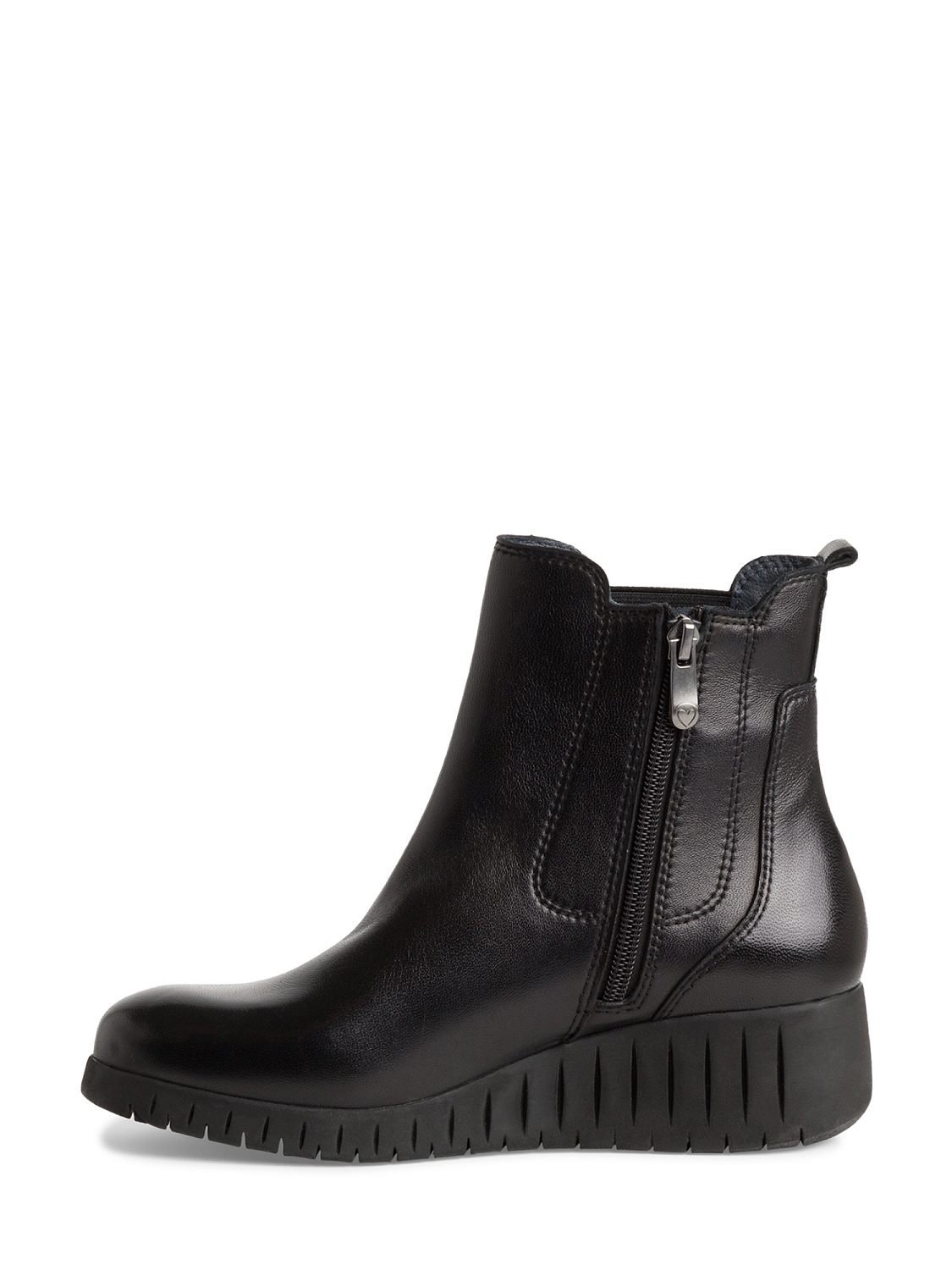 Marco Tozzi Soft Leather Wedge Boots