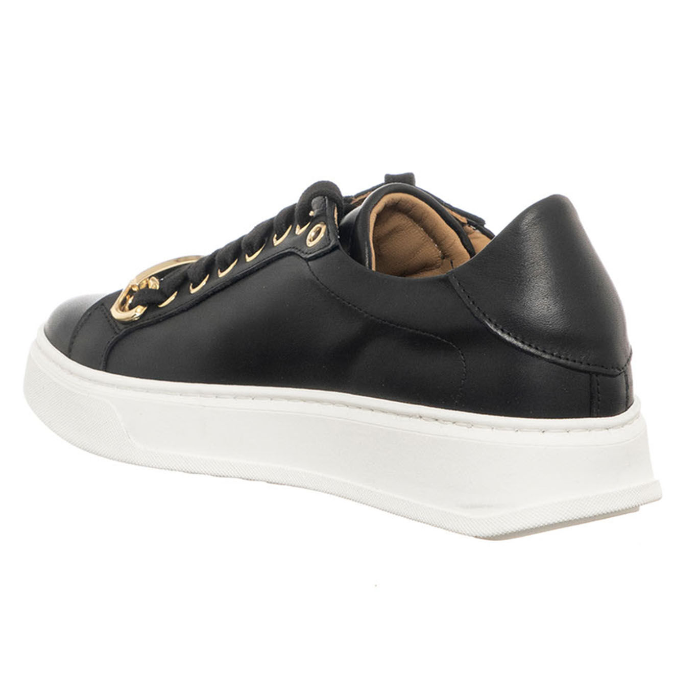 Loretta Pettinari Sneakers en Cuir Atpri noires