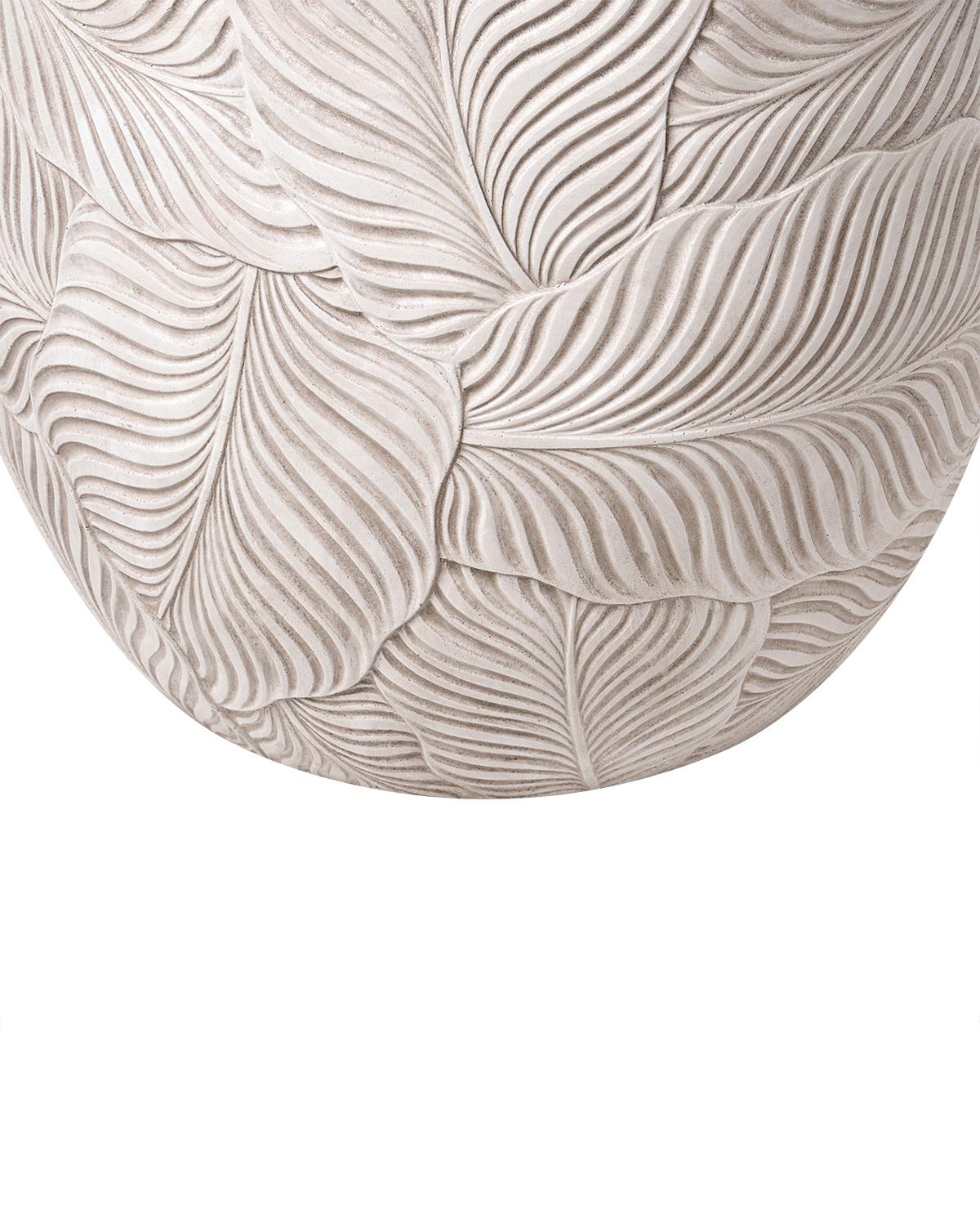 Bloempot BAIYUN 47 cm Lichtbeige