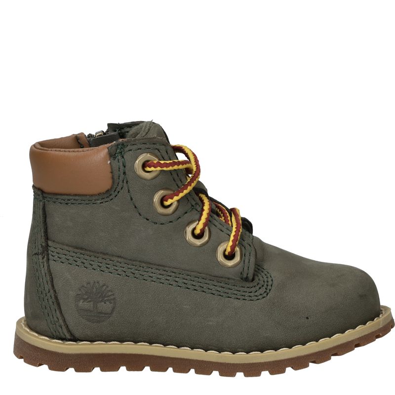 Timberland Pokey Pine Mid Lace Up with Zip Veterboots Groen Jongens