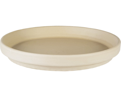 Onderzetter met clip, Ø 13,5 cm, witte klei