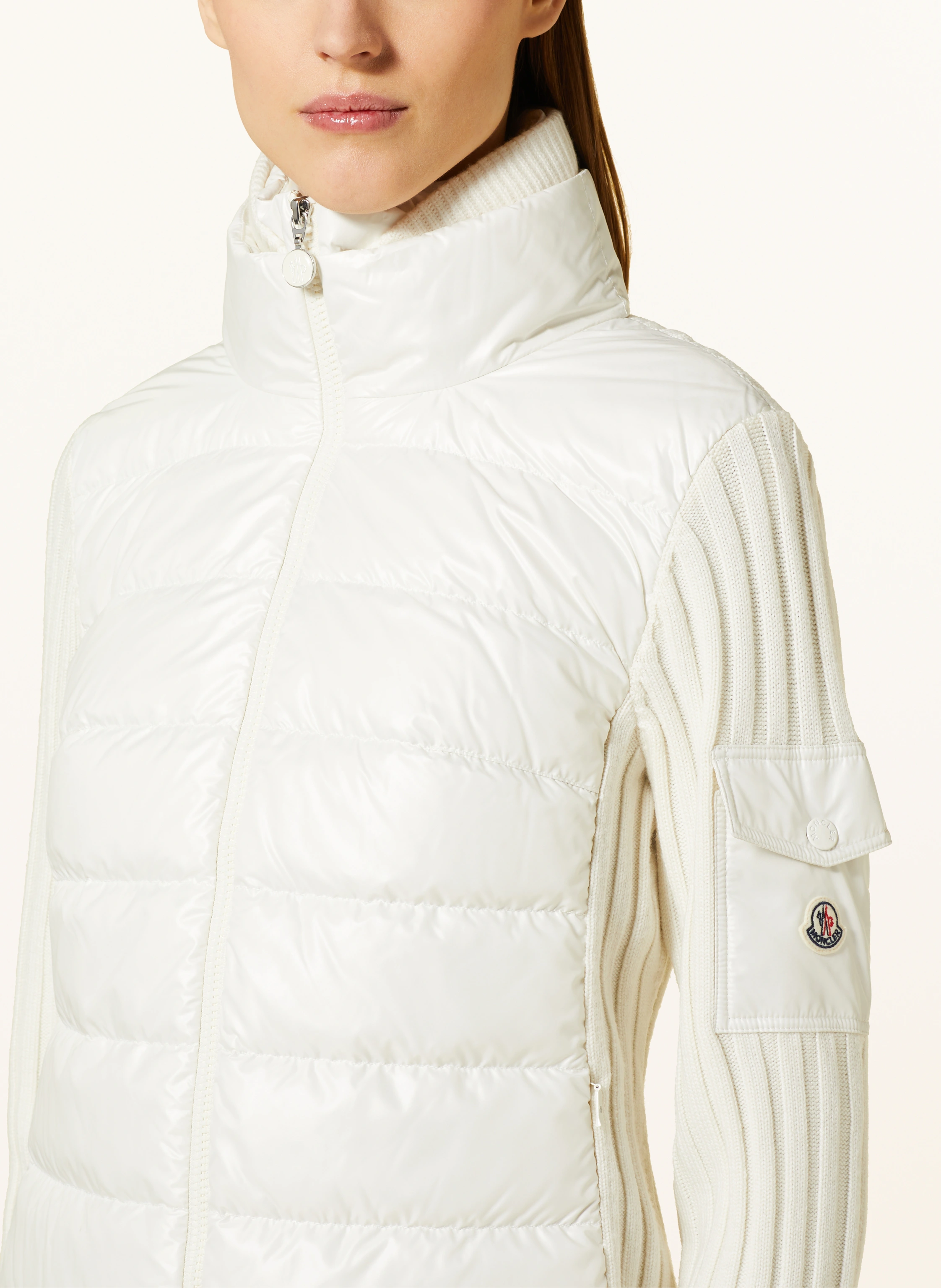 MONCLER Daunenjacke im Materialmix