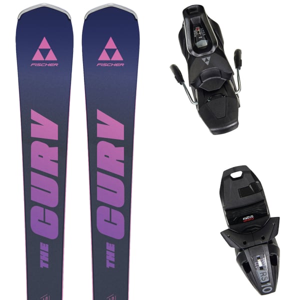 Pack ski FISCHER THE CURV TI W TPR + RS 10 PR BLUE/PURPLE