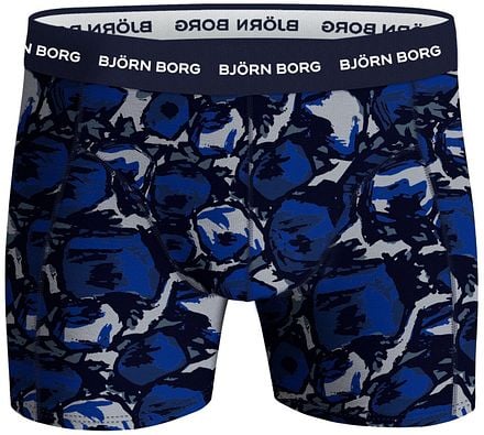 Bjorn Borg Boxers Cotton Stretch 3-Pack Blauw 10003415-MP001 kopen