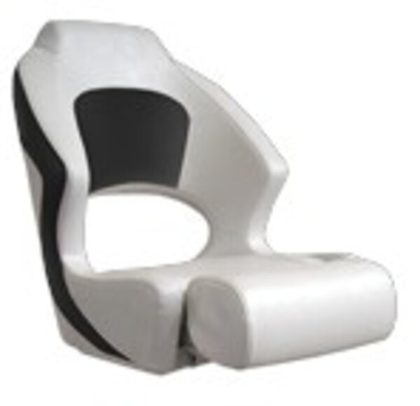 Siège de pilotage bateau Springfield Sport Pro à assise relevable blanc/carbone