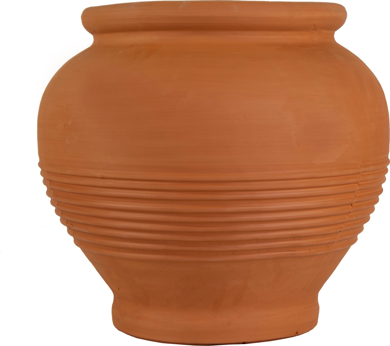 Mega Collections bloempot Sparta Mpala bruin / oranje D 40 H 38,5 cm