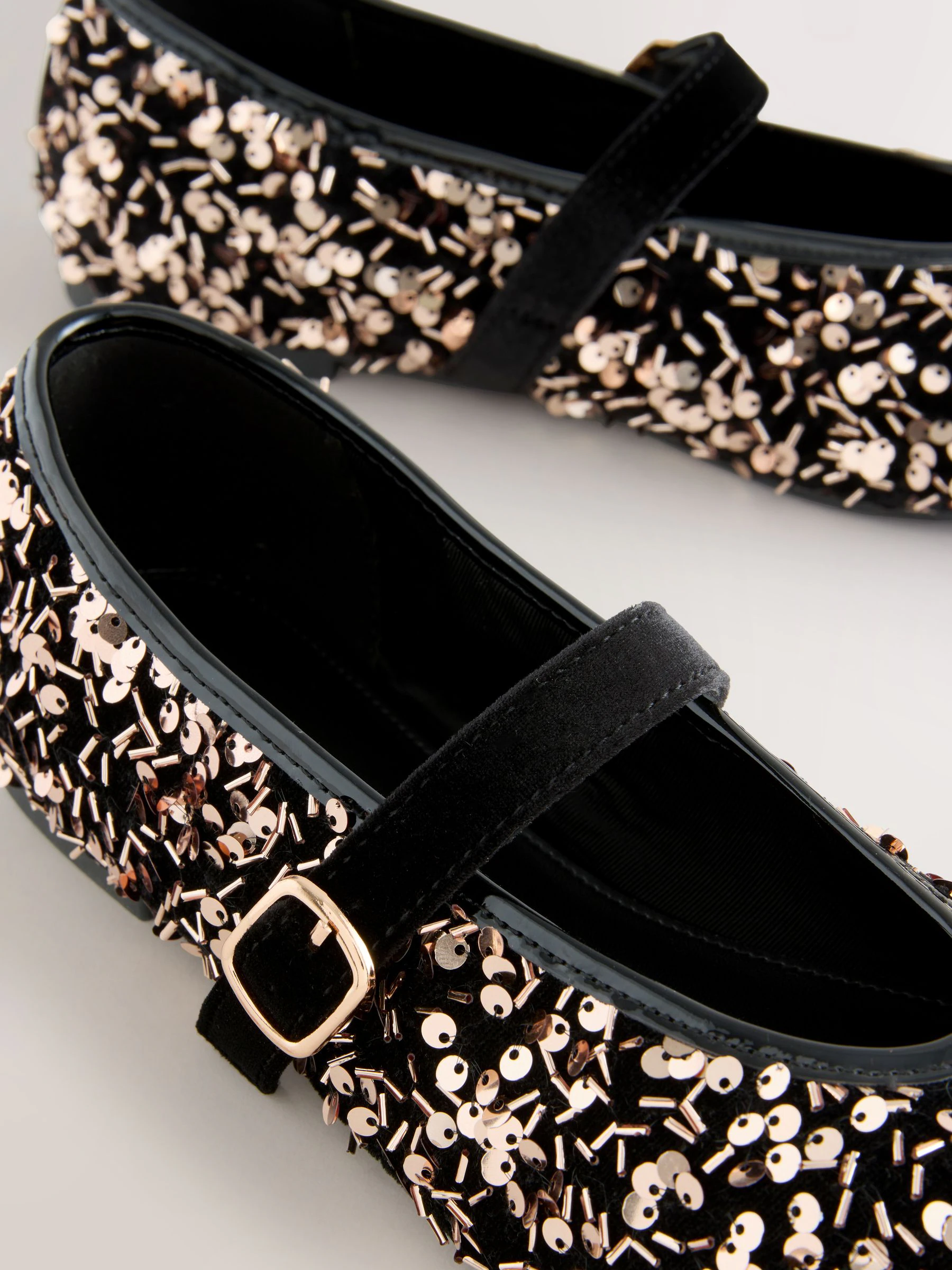 Brons - Forever Comfort® Embellished Sequin Mary Jane Shoes