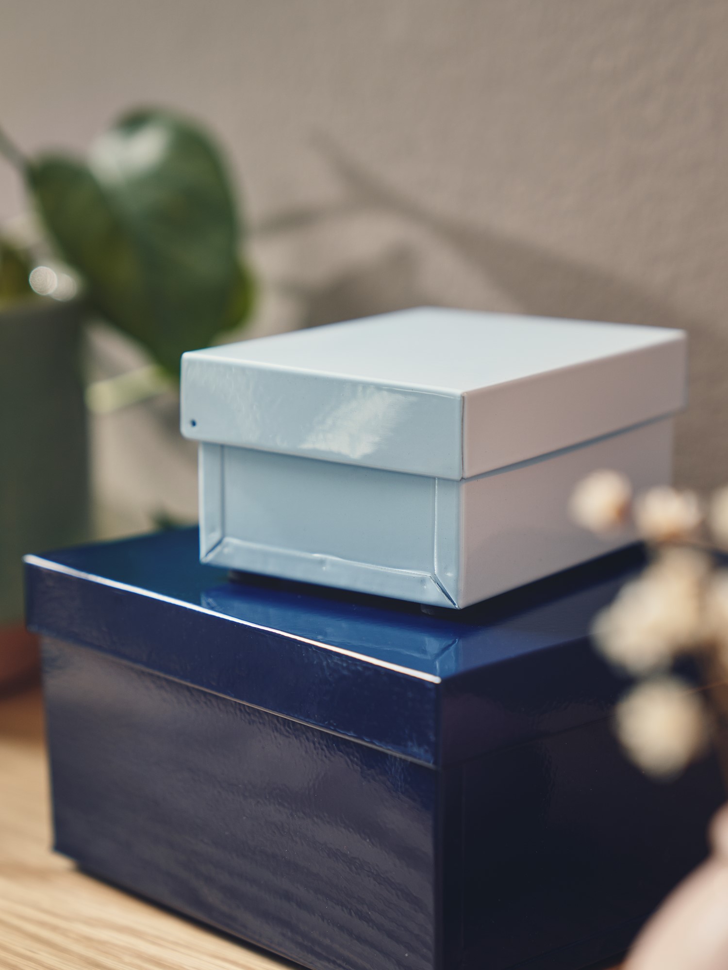 Opbevaringsæske | Jern. 10 x 8 x 5 cm. | Misty Blue