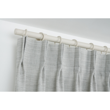 Metalen gordijnroede 28mm warm grey 240 cm