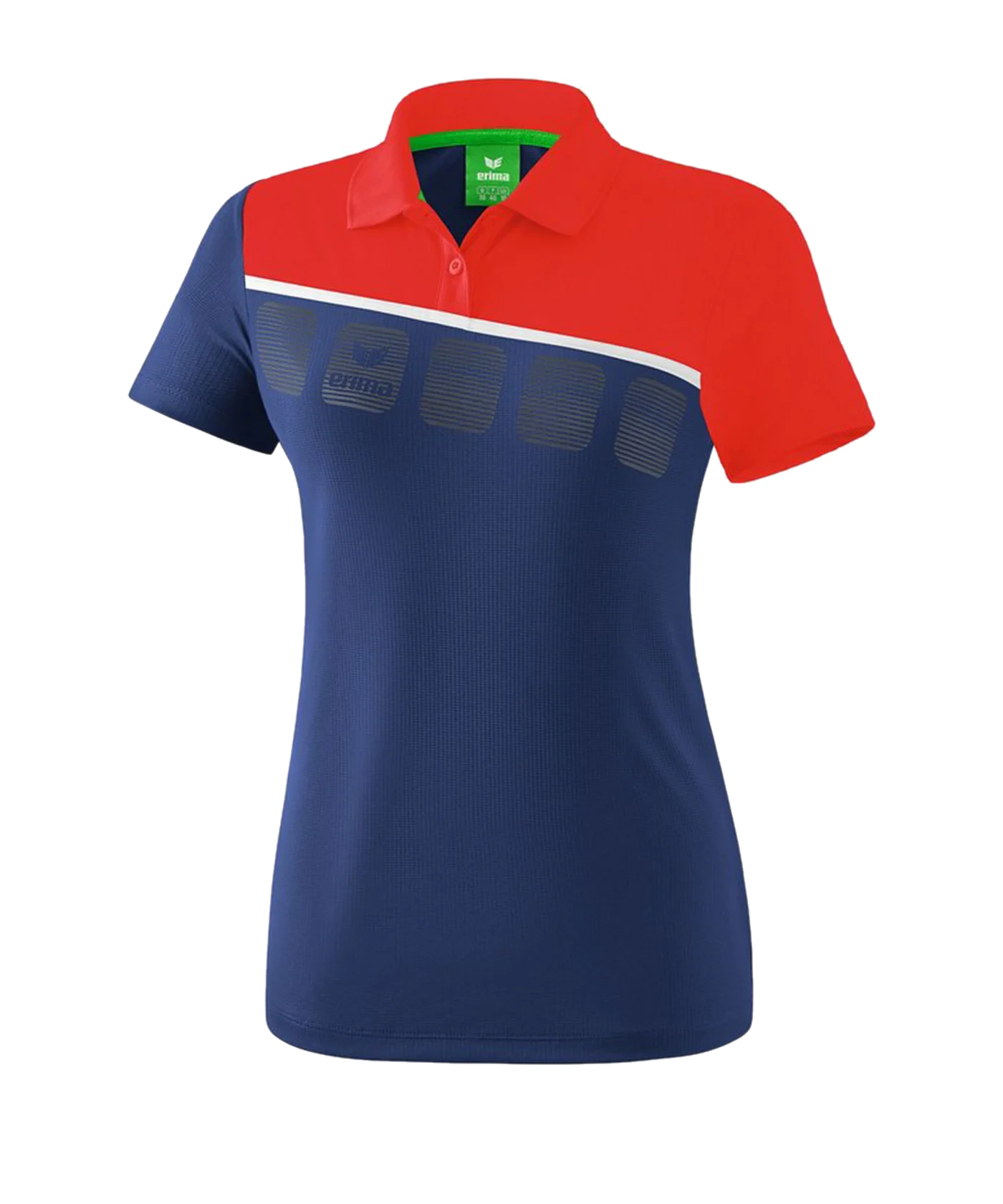 Erima 5-C Poloshirt Damen Blau Rot