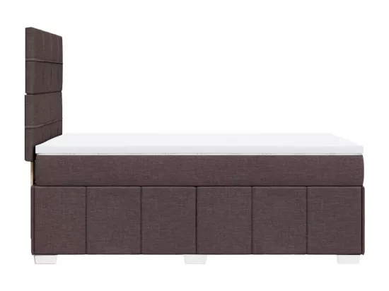 Sommier à lattes de lit avec matelas Marron foncé 80x200 cm