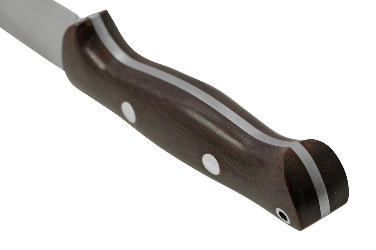 Bark River Bravo 1.2 LT CPM 3V Rampless, Burgundy Canvas Micarta outdoormes