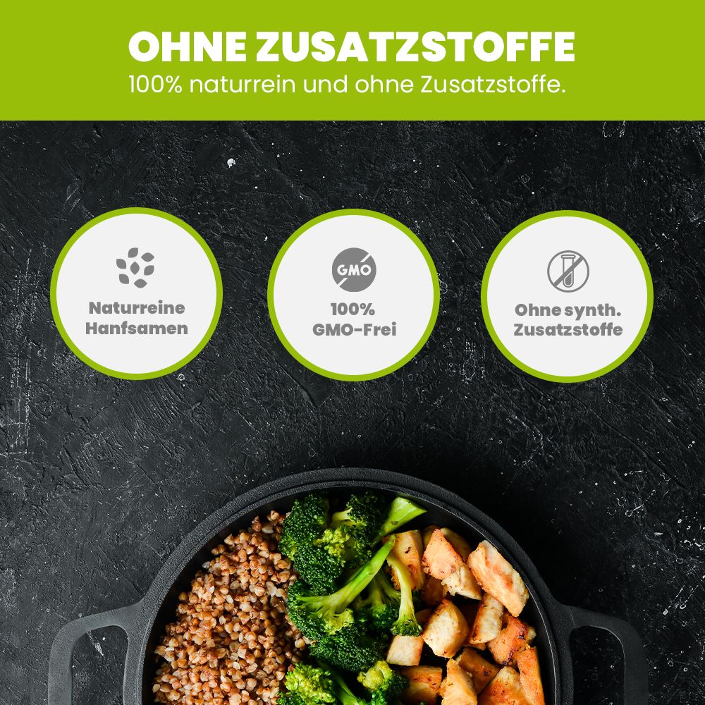 SANUUS® Bio Hanfsamen geschält 2x750g regional aus Bayern