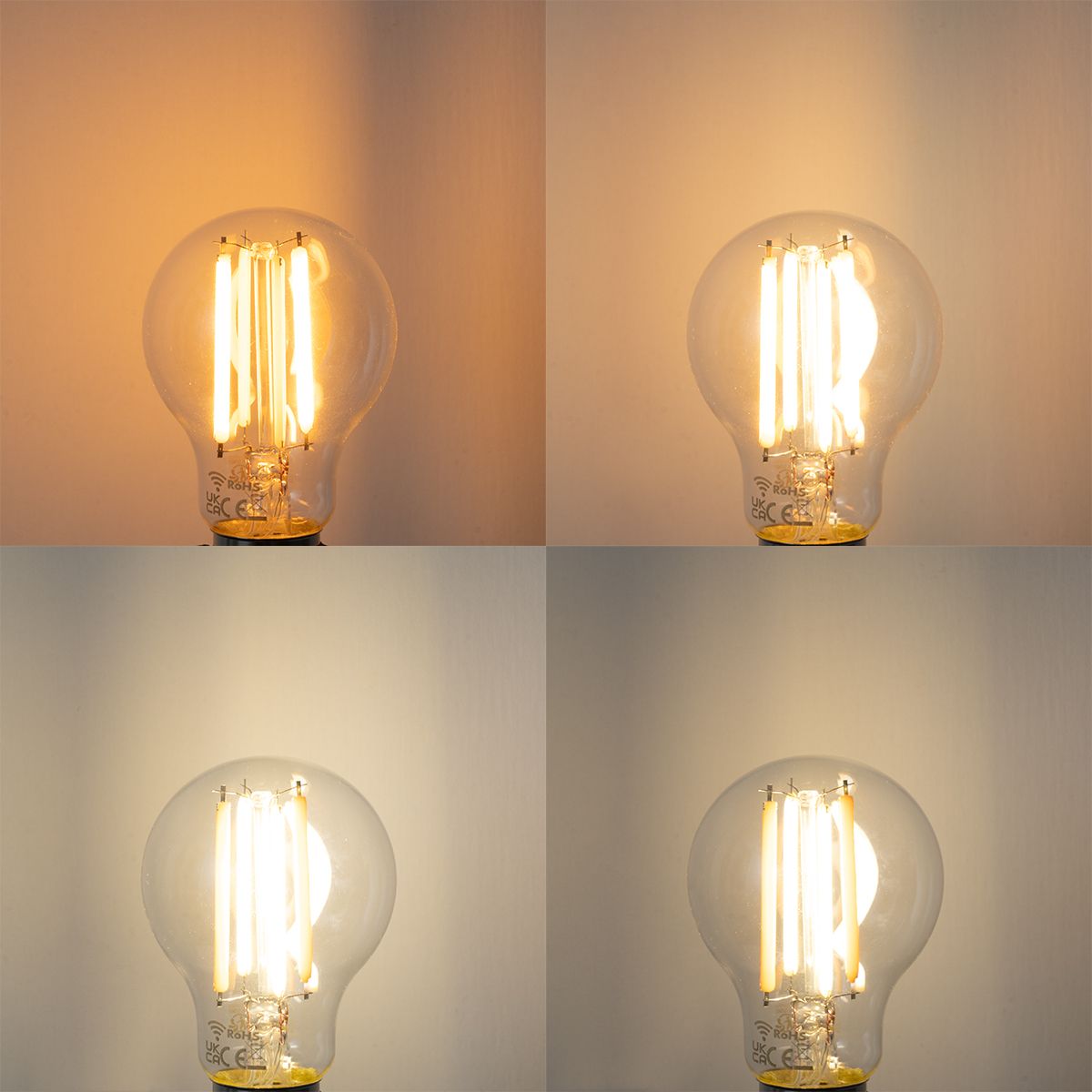 Smart E27 dimbaar in Kelvin LED lamp A60 helder 7W 806 lm 1800-3000K