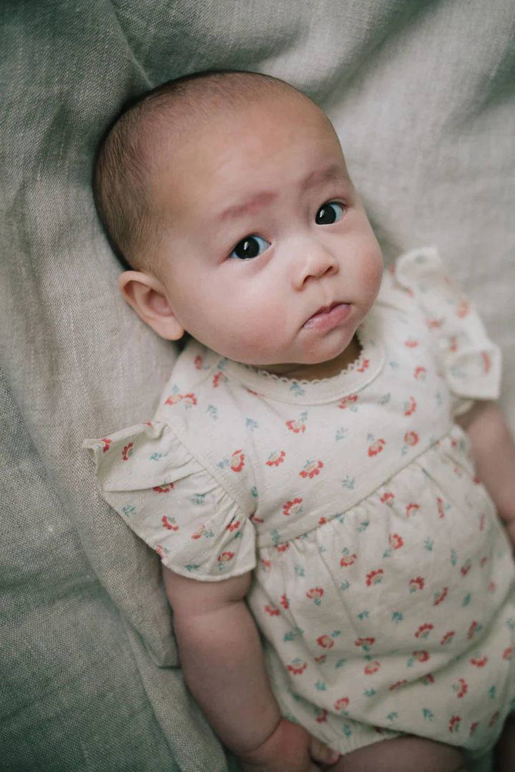 Riffle Amsterdam romper Lisa ecru/roze/blauw