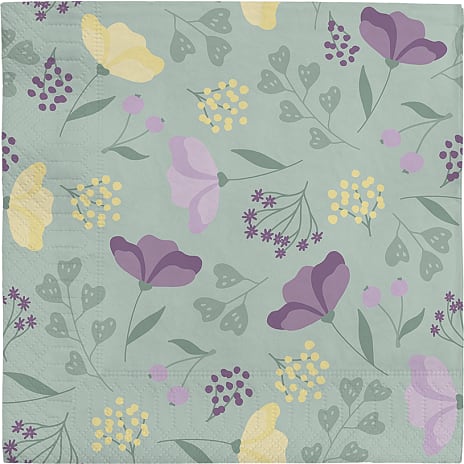 Windsor mønstrede servietter 33x33 cm 20-pak