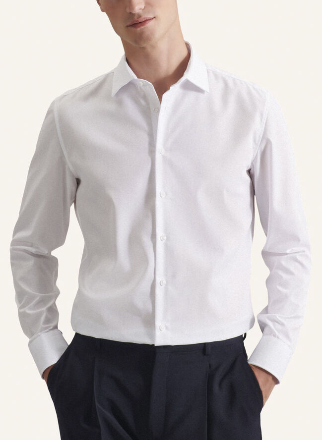 Seidensticker Business Shirt Slim Long sleeve Kent-Collar Uni White