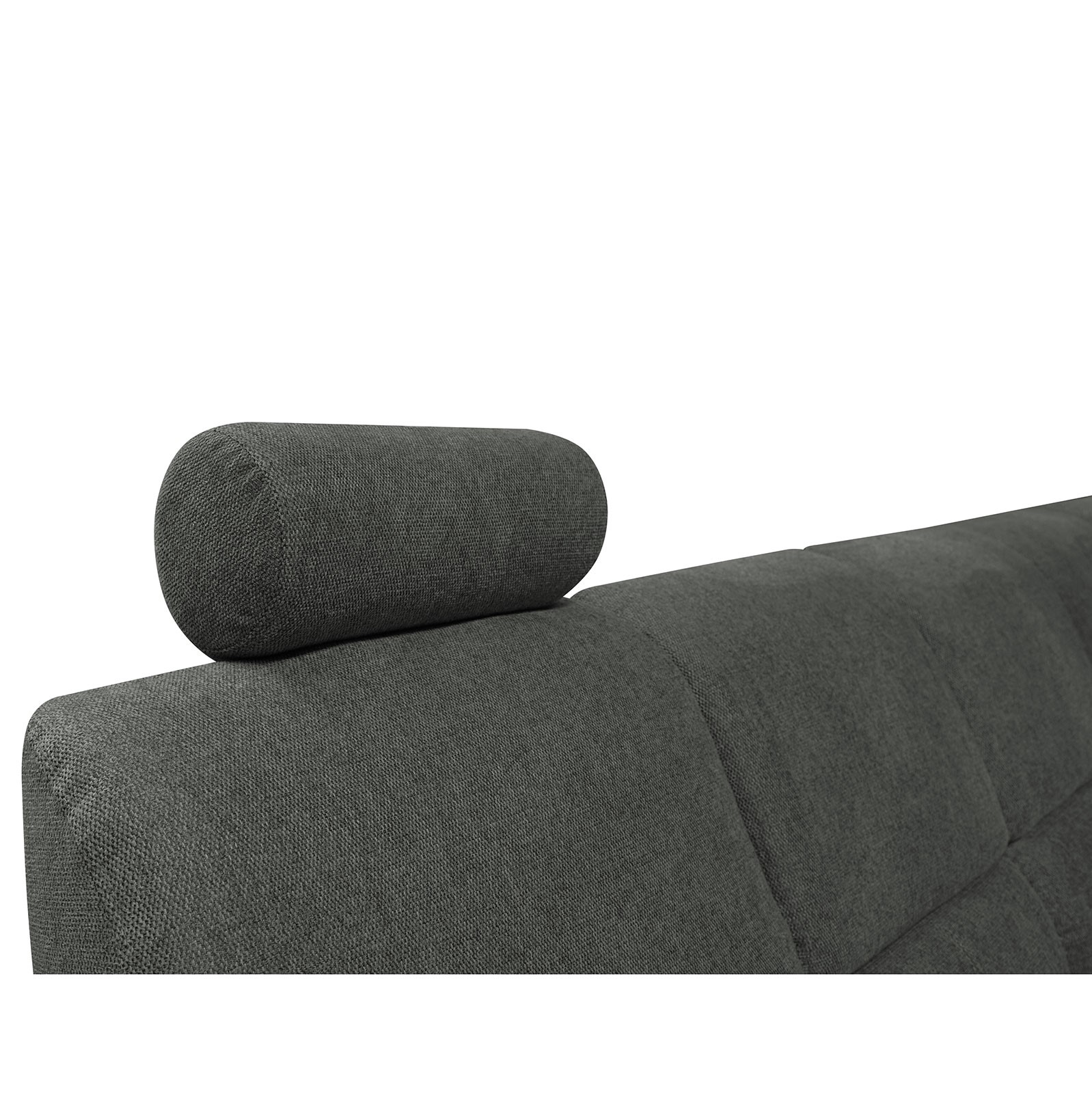 Ecksofa - graugrün - Liegefunktion und Staukasten - 2-Sitzer rechts