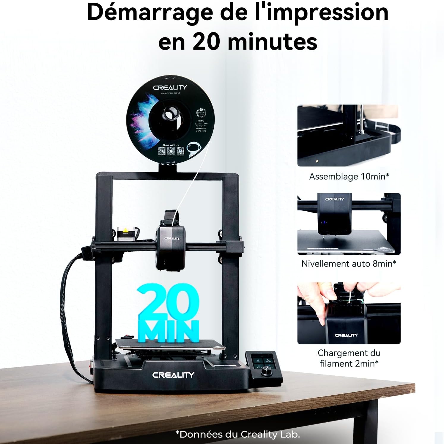 Imprimante 3D Creality Ender-3 V3 SE – 220 x 220 x 250 mm