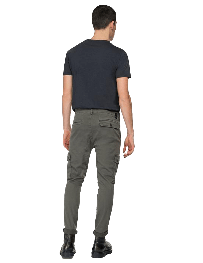 REPLAY PANTALON HOMME JAAN VERT MILITAIRE 030