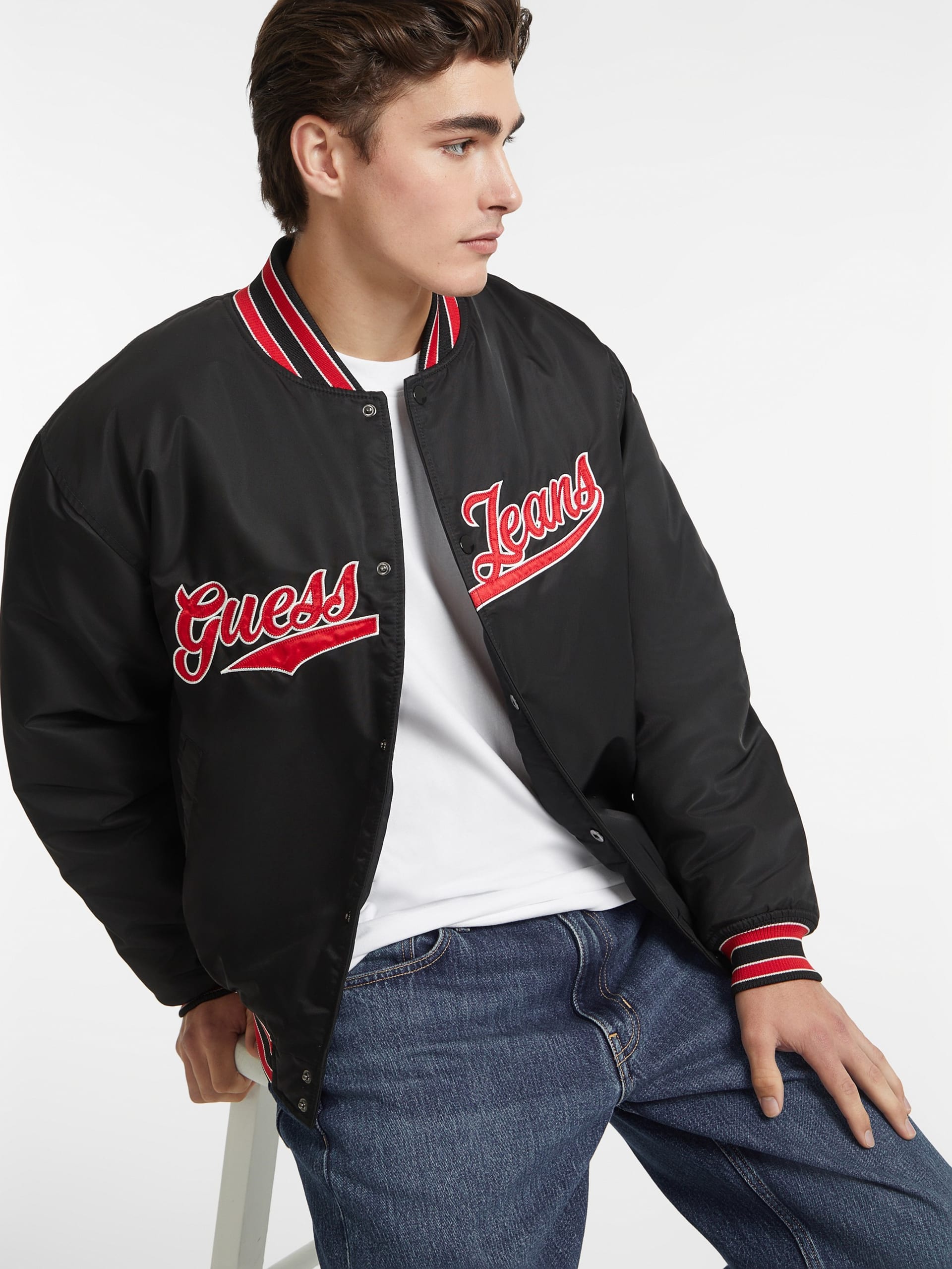 Jaqueta Varsity com Patch de Estilo