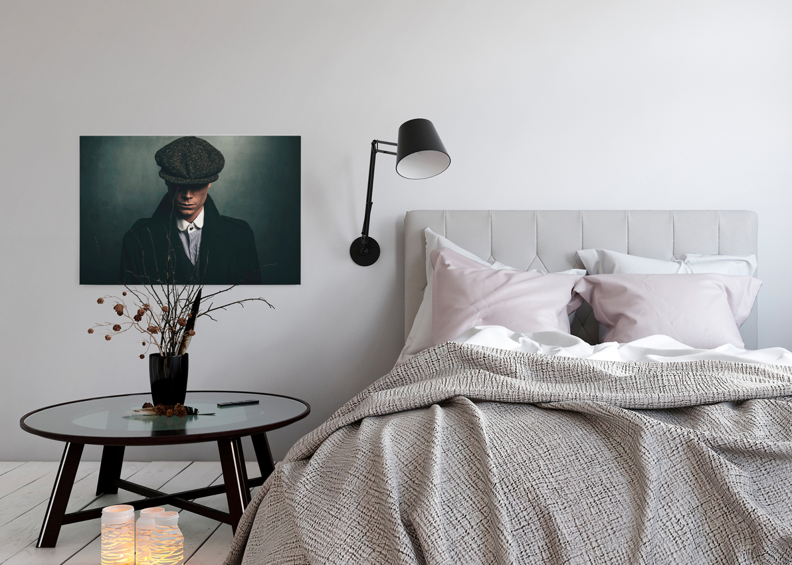 Leinwandbild ROGER 1 - grün-schwarz - 90x60 cm