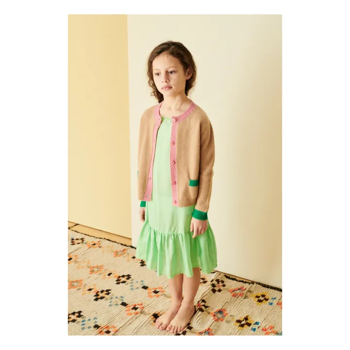 Caramel Cardigan en Cachemire Anise | Rose