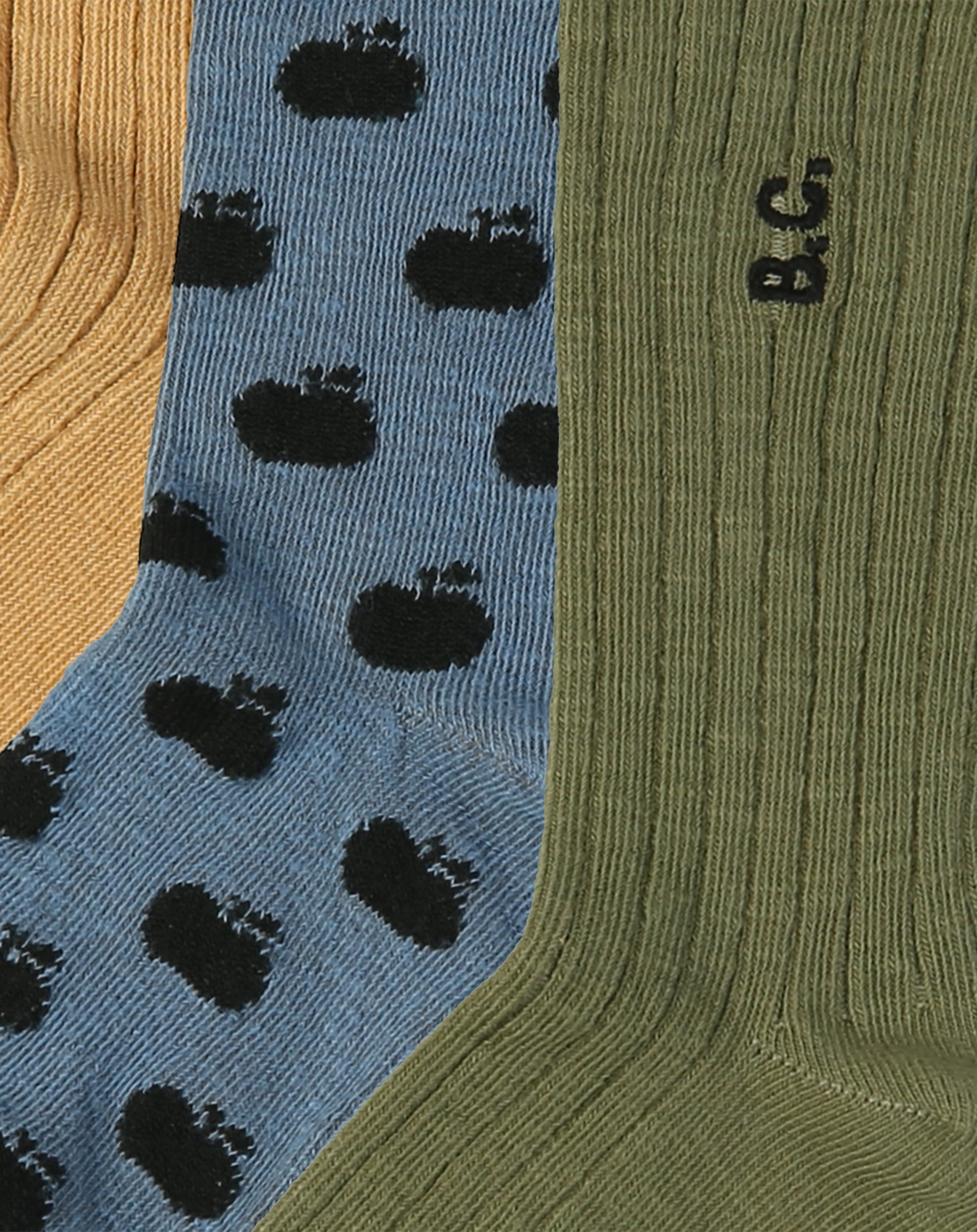Socken ÄPFEL 3er-Pack in dried herb